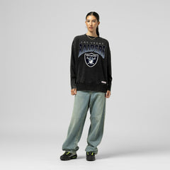Women's Delineate Mineral Wash Crewneck Sweatshirt - Las Vegas Raiders Sweatshirts