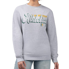 Gray Athletics Starter Women's Groovy Script Team Fleece Pullover Sweatshirt