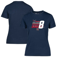 NHL Alexander Ovechkin Washington Capitals Levelwear Women's NHL All-Time Leading Goal Scorer Milestone Stripes Name & Number Maddox T-Shirt
