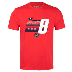 NHL Alexander Ovechkin Washington Capitals Levelwear NHL All-Time Leading Goal Scorer Milestone Stripes Name & Number Richmond T-Shirt