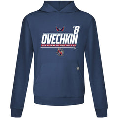 NHL Alexander Ovechkin Washington Capitals Levelwear NHL All-Time Leading Goal Scorer Milestone Name & Number Relay Pullover Hoodie