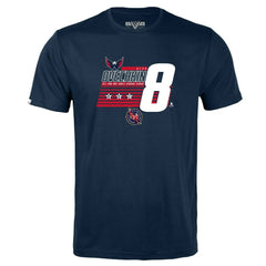 NHL Alexander Ovechkin Washington Capitals Levelwear Youth NHL All-Time Leading Goal Scorer Milestone Stripes Name & Number Little Richmond T-Shirt