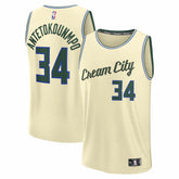 Fanatics Giannis Antetokounmpo Milwaukee Bucks Youth 2025/26 City Edition Fast Break Jersey