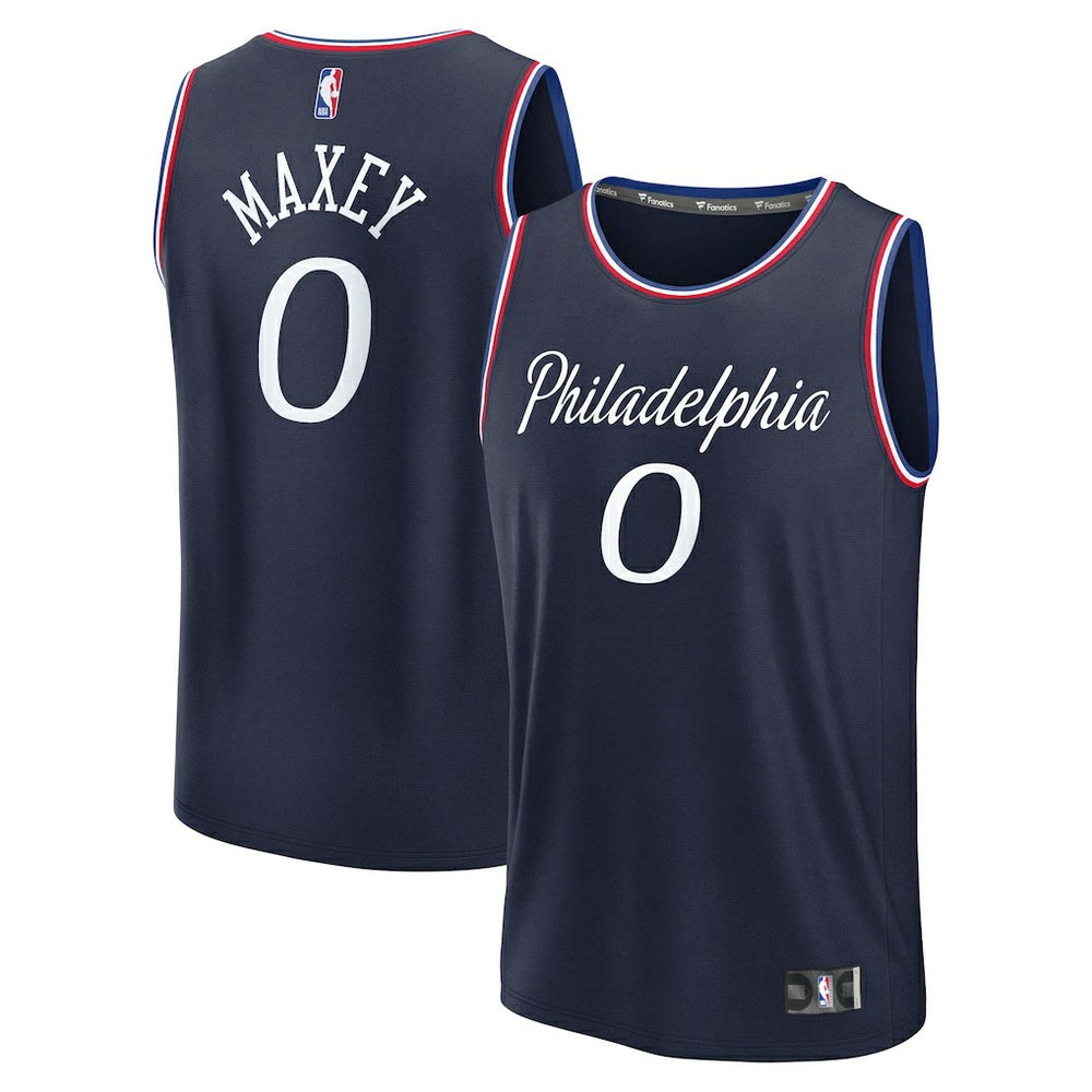 Fanatics Tyrese Maxey Philadelphia 76ers Youth 2025/26 City Edition Fast Break Jersey