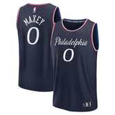 Fanatics Tyrese Maxey Philadelphia 76ers Youth 2025/26 City Edition Fast Break Jersey