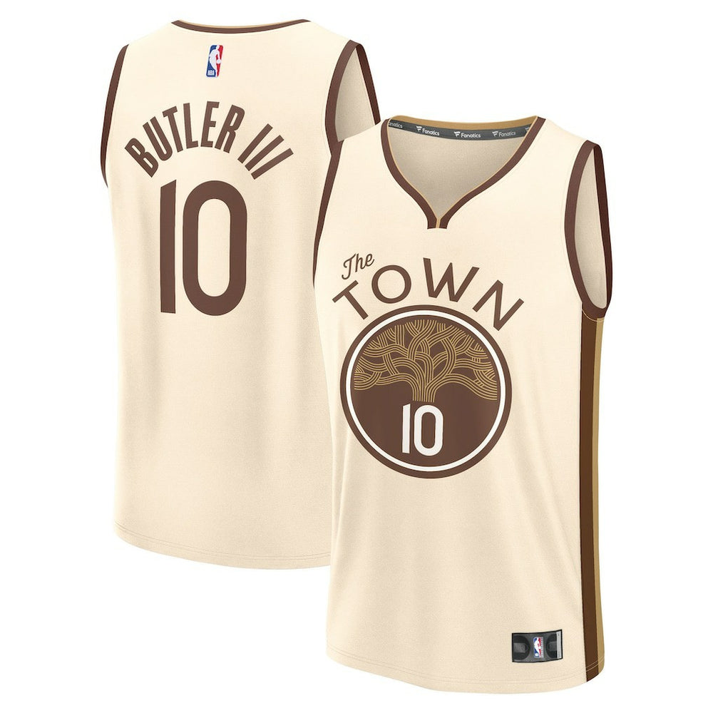 Fanatics Jimmy Butler III Golden State Warriors Youth 2025/26 City Edition Fast Break Jersey sale