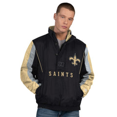 Starter Thursday Night Gridiron Half-Zip Jacket - New Orleans Saints Jackets