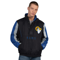Starter Thursday Night Gridiron Half-Zip Jacket - Los Angeles Rams Jackets