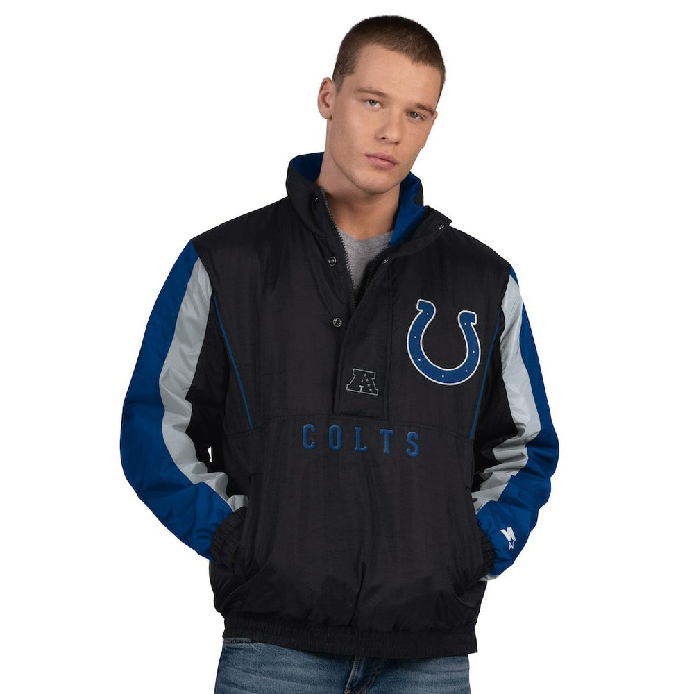 Starter Thursday Night Gridiron Half-Zip Jacket - Indianapolis Colts Jackets
