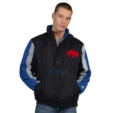 Starter Thursday Night Gridiron Vintage Logo Half-Zip Jacket - Buffalo Bills Jackets