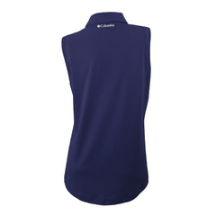 Navy Washington Nationals Columbia Women's Tend The Ball Sleeveless Polo