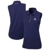 Navy Minnesota Twins Columbia Women's Tend The Ball Sleeveless Polo