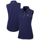 Navy St. Louis Cardinals Columbia Women's Tend The Ball Sleeveless Polo