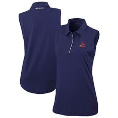 Navy St. Louis Cardinals Columbia Women's Tend The Ball Sleeveless Polo