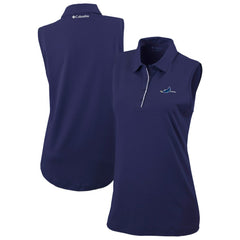 Navy Tampa Bay Rays Columbia Women's Tend The Ball Sleeveless Polo