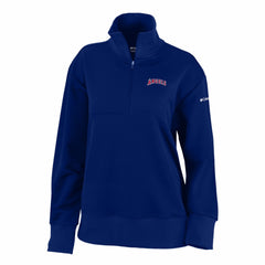 Navy Los Angeles Angels Columbia Women's Birchwood Hills Quarter-Zip Pullover