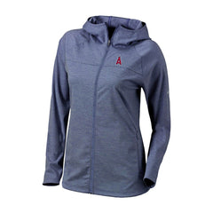 Navy Los Angeles Angels Columbia Women's Half Shot Full-Zip Hoodie