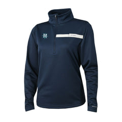 Navy Seattle Mariners Columbia Women's Skiff Guide Fleece Half-Zip Pullover Jacket