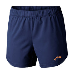 Navy Houston Astros Columbia Women's Tamiami Pull-On Shorts
