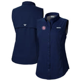 Navy Washington Nationals Columbia Women's Tamiami Sleeveless Shirt