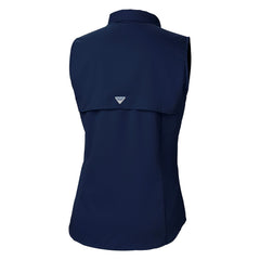 Navy Cleveland Guardians Columbia Women's Tamiami Sleeveless Shirt