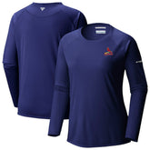 Navy St. Louis Cardinals Columbia Tidal Tee II Long Sleeve T-Shirt