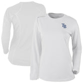 White Tampa Bay Rays Columbia Shotgun Long Sleeve T-Shirt