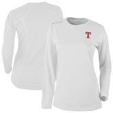 White Texas Rangers Columbia Shotgun Long Sleeve T-Shirt