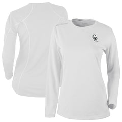 White Colorado Rockies Columbia Shotgun Long Sleeve T-Shirt
