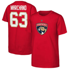 NHL Brad Marchand Florida Panthers Youth Player Name & Number T-Shirt