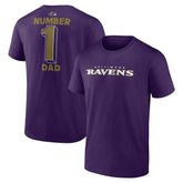 #1 Dad Jersey T-Shirt - Baltimore Ravens T-shirts