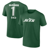 #1 Dad Jersey T-Shirt - New York Jets T-shirts