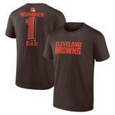 #1 Dad Jersey T-Shirt - Cleveland Browns T-shirts