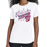 White Washington Nationals Starter Women's Drive-In T-Shirt