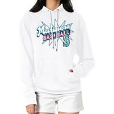 White Seattle Mariners Starter Women's Drive-In Pullover Hoodie