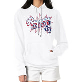 White Texas Rangers Starter Women's Drive-In Pullover Hoodie