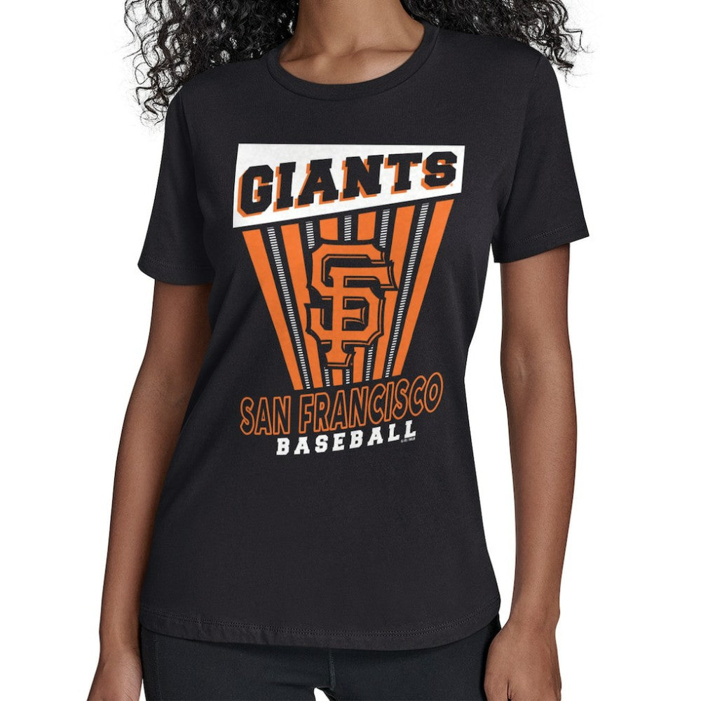 Black San Francisco Giants Starter Women's Poster Print T-Shirt
