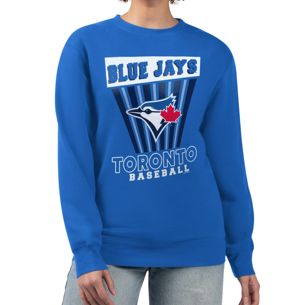 Royal Toronto Blue Jays Starter Women's Poster Print Pullover Sweatshirt