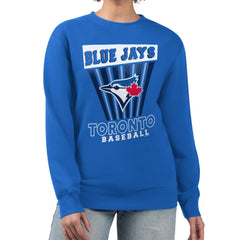 Royal Toronto Blue Jays Starter Women's Poster Print Pullover Sweatshirt