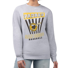 Gray San Diego Padres Starter Women's Poster Print Pullover Sweatshirt