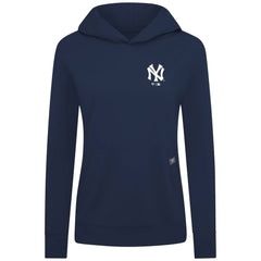 Navy New York Yankees Levelwear Women's Cooperstown Collection Relay Core Logo Pullover Hoodie