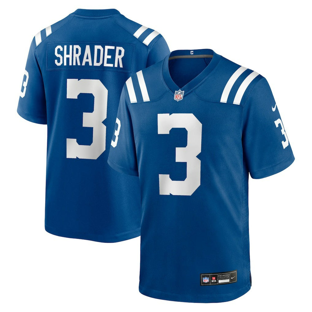 Spencer Shrader Team Game Jersey - Indianapolis Colts Jerseys