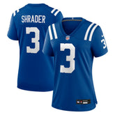 Spencer Shrader Women's Team Game Jersey - Indianapolis Colts Jerseys