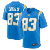Tyler Conklin Team Game Jersey - Los Angeles Chargers Jerseys