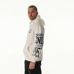 The Wild Collective Unisex Stacked Graphic Sleeve Fleece Hoodie - Indianapolis Colts Hoodies