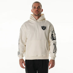 The Wild Collective Unisex Stacked Graphic Sleeve Fleece Hoodie - Las Vegas Raiders Hoodies