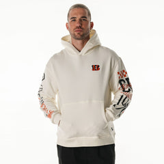 The Wild Collective Unisex Stacked Graphic Sleeve Fleece Hoodie - Cincinnati Bengals Hoodies