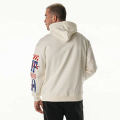 The Wild Collective Unisex Stacked Graphic Sleeve Fleece Hoodie - Buffalo Bills Hoodies