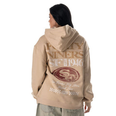 The Wild Collective Unisex Oversized Graphic Fleece Hoodie - San Francisco 49ers Hoodies