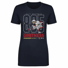 NHL Alexander Ovechkin Washington Capitals 500 Level Women's NHL All-Time Leading Goal Scorer Outline T-Shirt